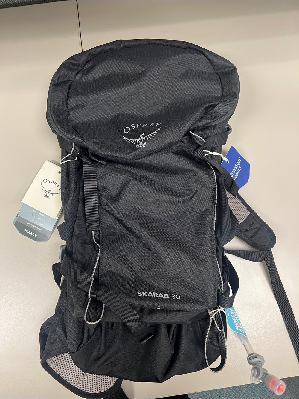 NWT OSPREY Skarab 30 Men's Black Hiking Backpack